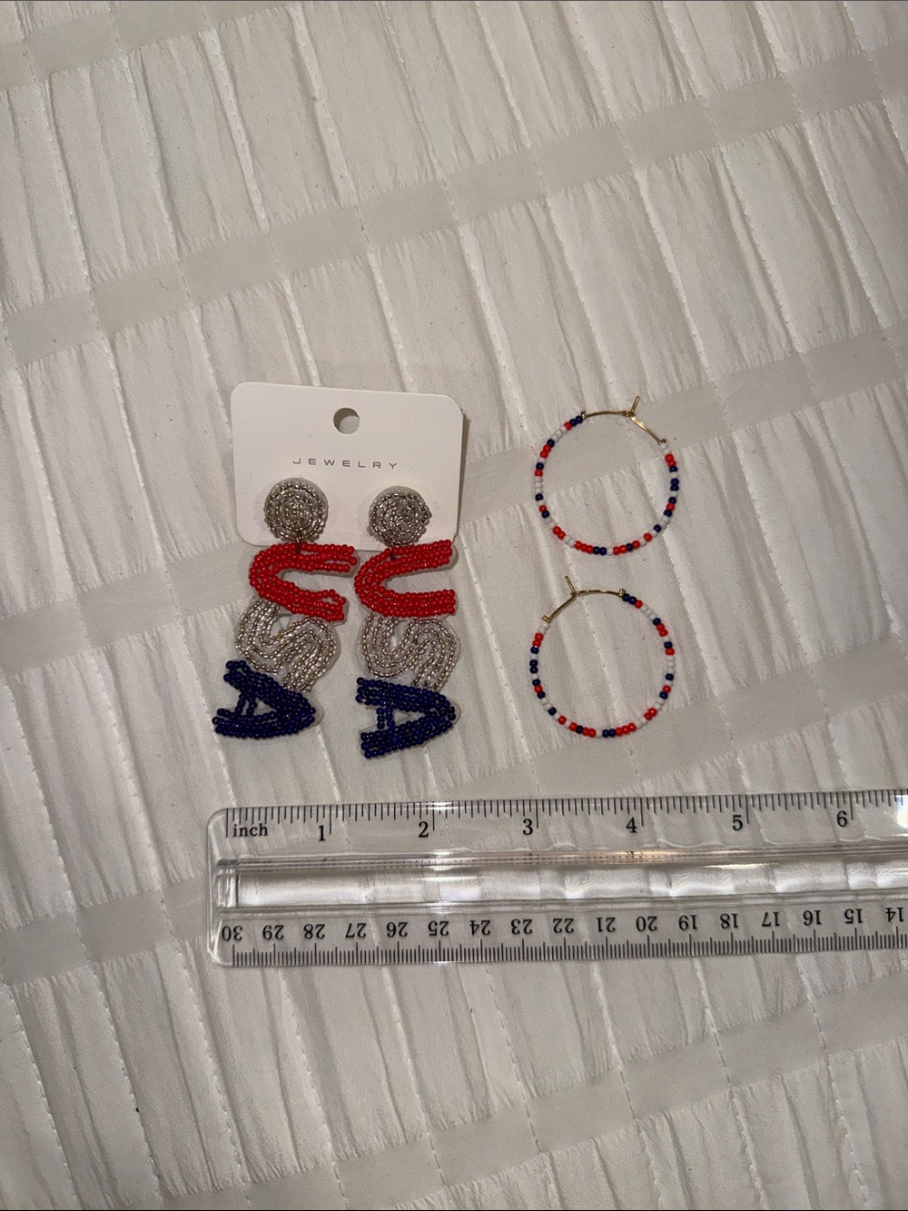 Two Pairs of Patriotic Earrings